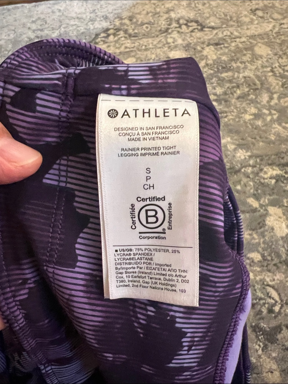 Athleta Rainier Printed Tight Size Small EUC - Picture 12 of 12